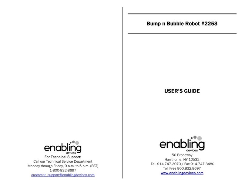 Enabling Devices Bump n Bubble Robot User manual