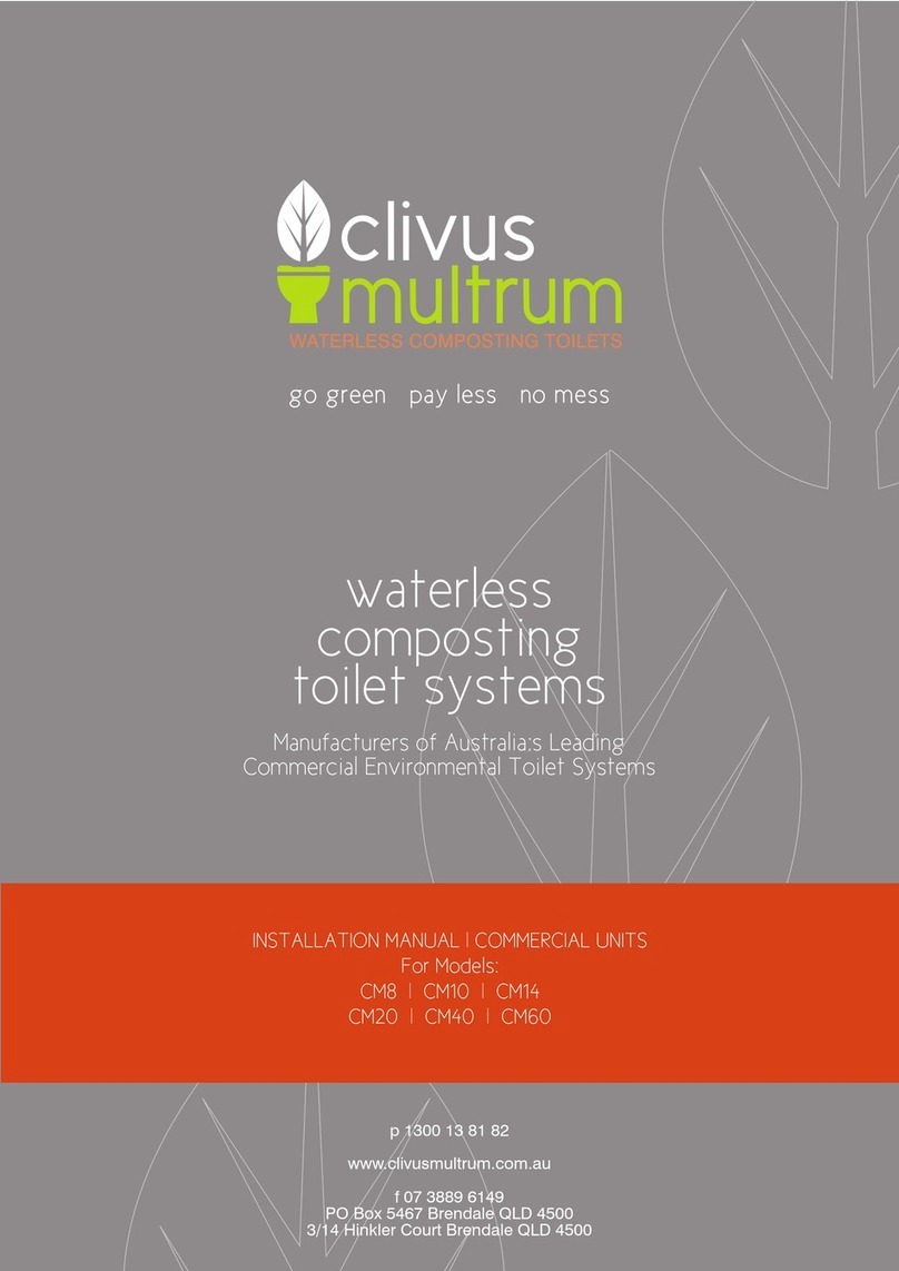 clivus multrum CM8 installation manual