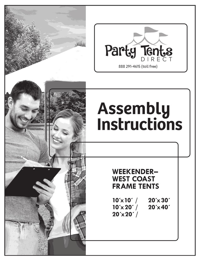 Party Tents Direct Weekender West Coast Frame Assembly instructions
