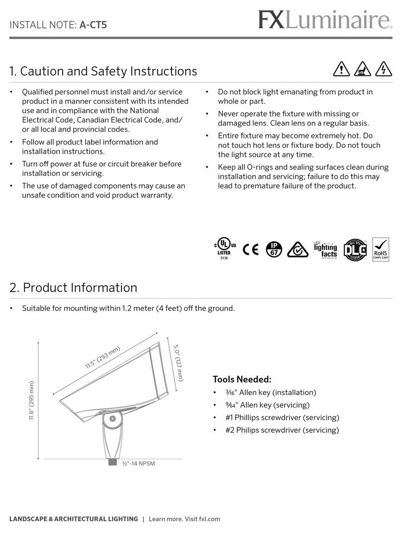 FXLuminaire A-CT5 INSTALL NOTE