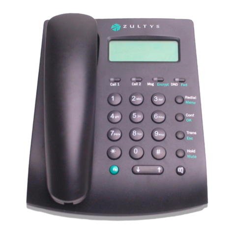 Zultys ZIP2x2 User manual Zultys ZIP2x2 User manual