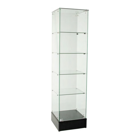 Displays2go FRCNRBLK Assembly instructions