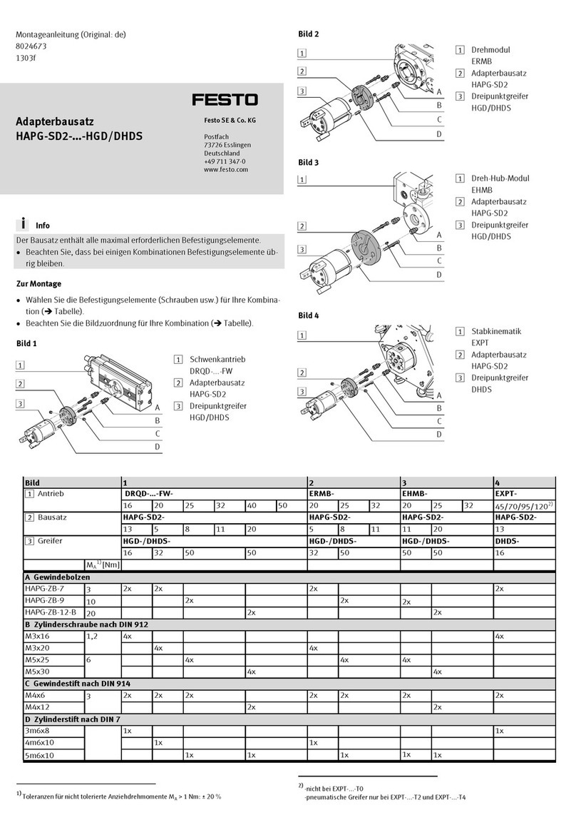 Festo HAPG-SD2 Series Assembly instructions