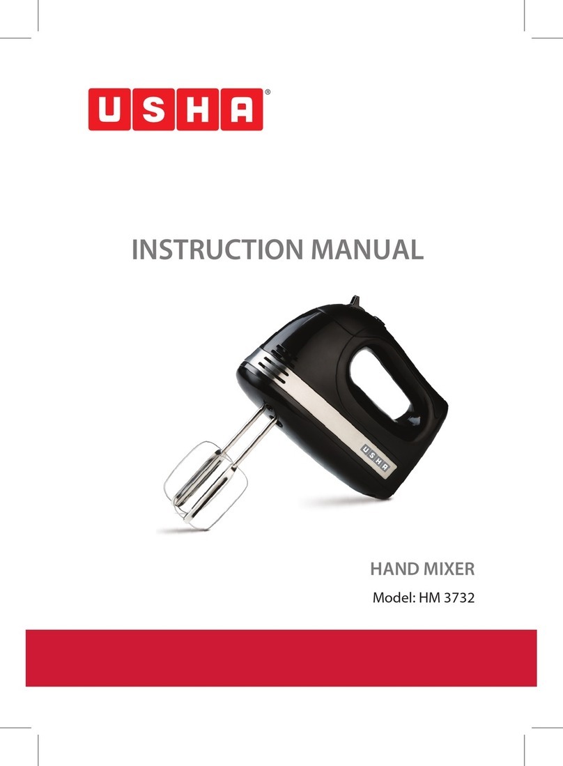usha HM 3732 instruction manual