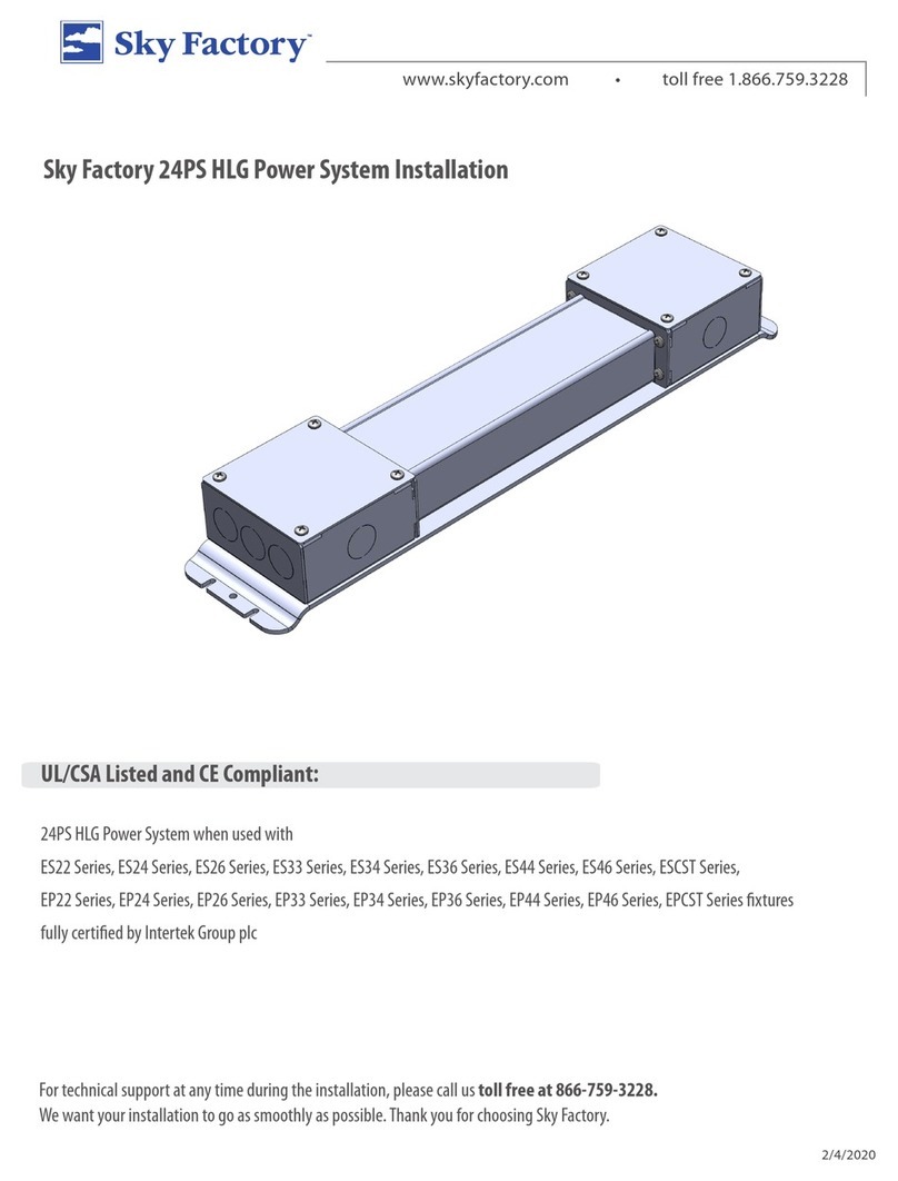 Sky Factory 24PS HLG installation manual