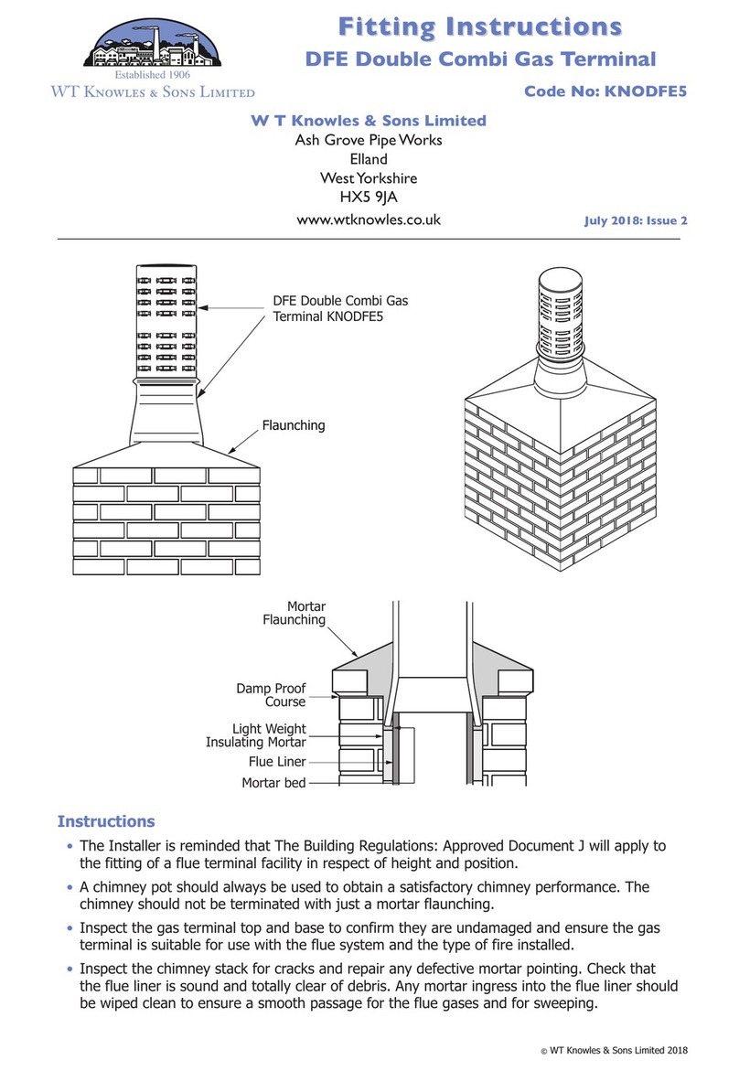 WT Knowles & Sons DFE KNODFE5 Fitting instructions WT Knowles & Sons DFE KNODFE5 Fitting instructions