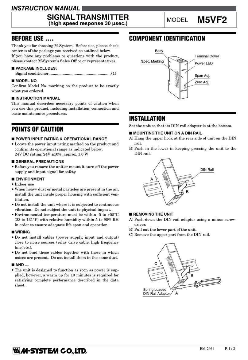 M-system M5VF2 instruction manual