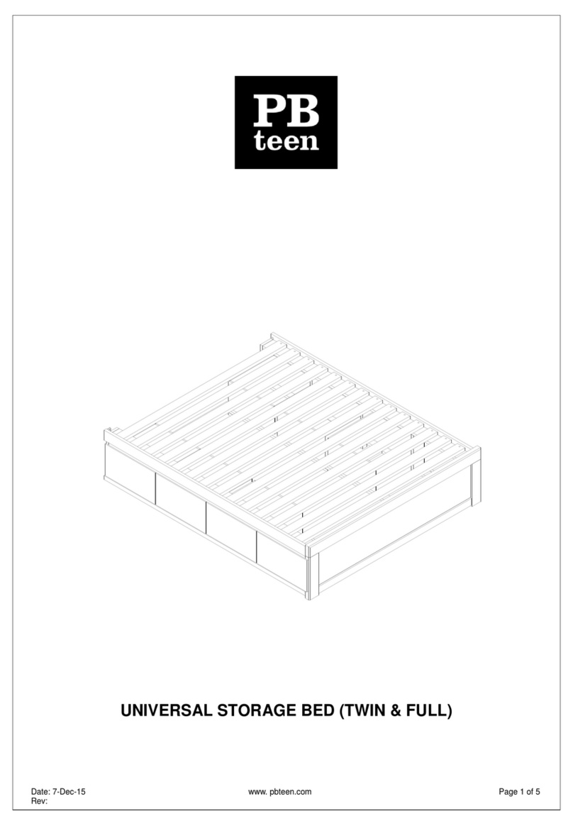 PB TEEN UNIVERSAL Assembly instructions PB TEEN UNIVERSAL Assembly instructions