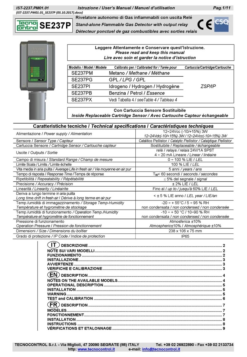 Tecnocontrol SE237P Series user manual