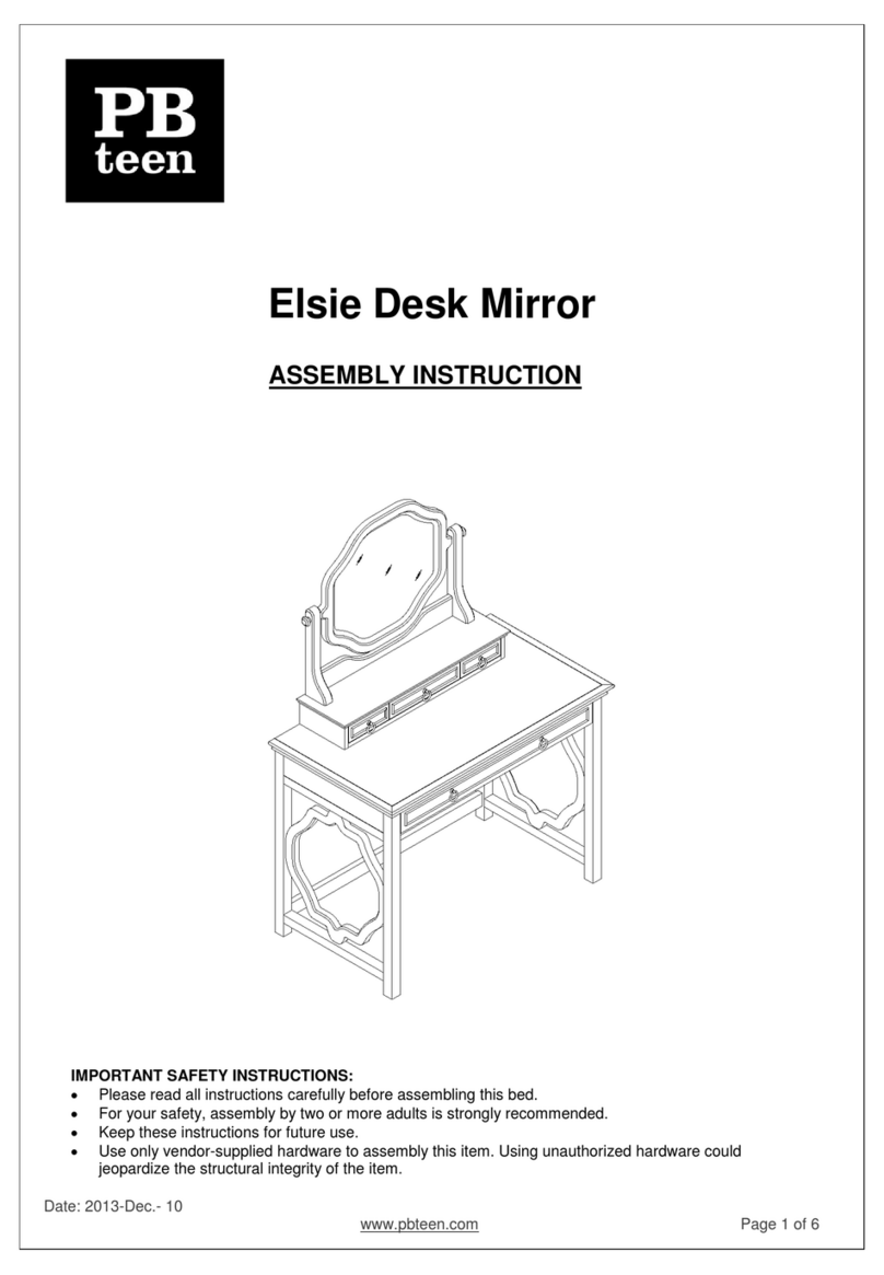 PB TEEN Elsie Assembly instructions