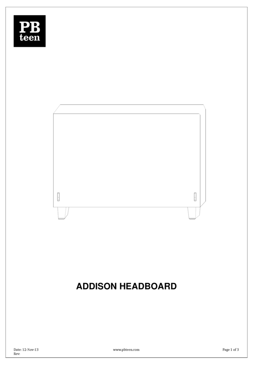 PB TEEN ADDISON Assembly instructions