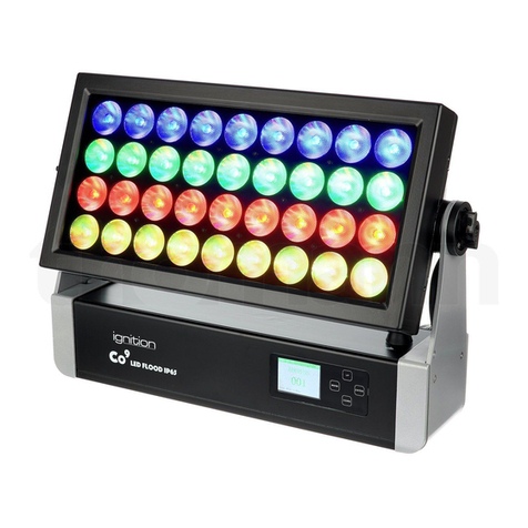 Ignition Co9 V2 LED Flood IP65 540W RGBW User manual