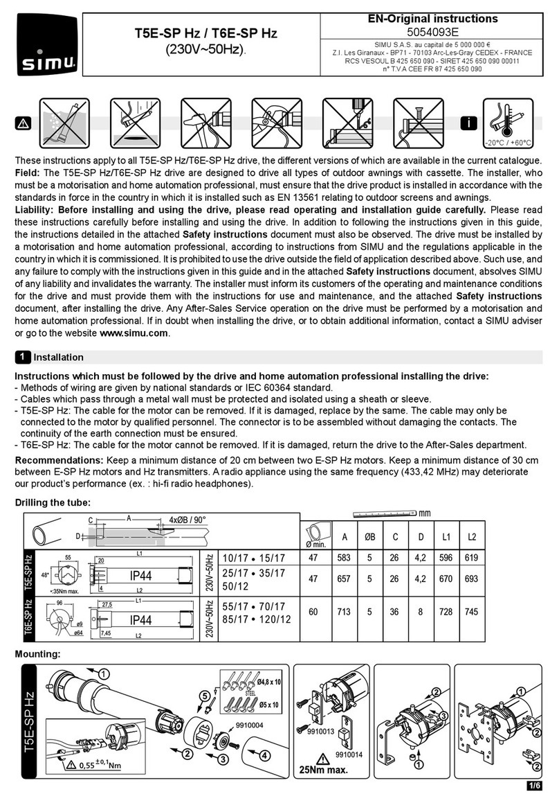 Simu T5E-SP Hz User manual Simu T5E-SP Hz User manual