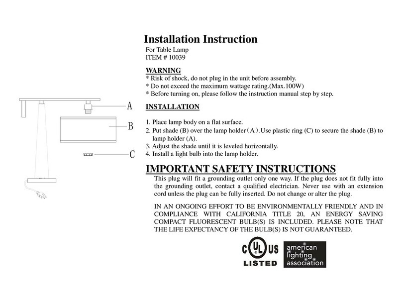Minka Group 10039 Installation instruction