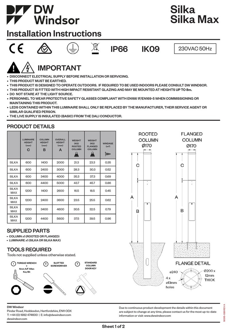 DW Windsor Silka installation instructions