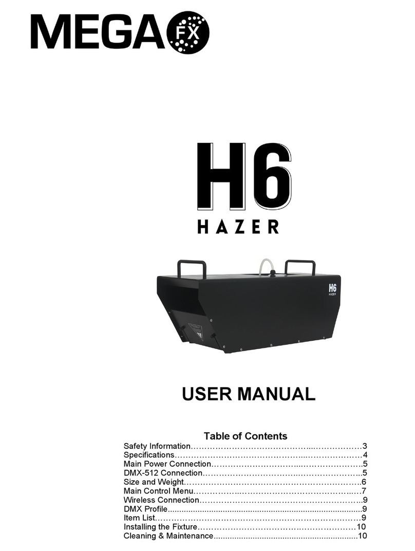 Mega H6 Hazer user manual