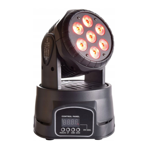 Light4Me COMPACT MOVING HEAD 7x8W User manual