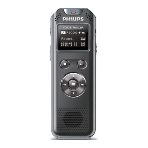 Philips Voice Tracer VTR5800 User manual
