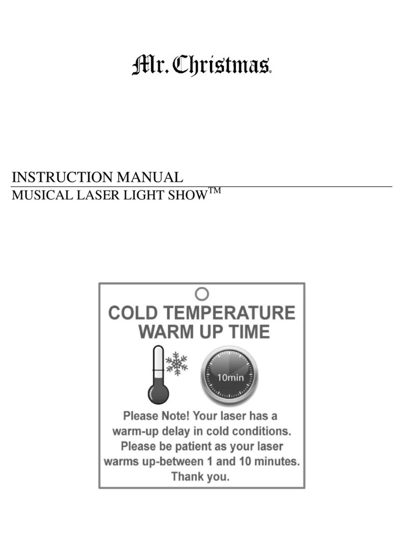 Mr. Christmas MUSICAL LASER LIGHT SHOW 60564 instruction manual