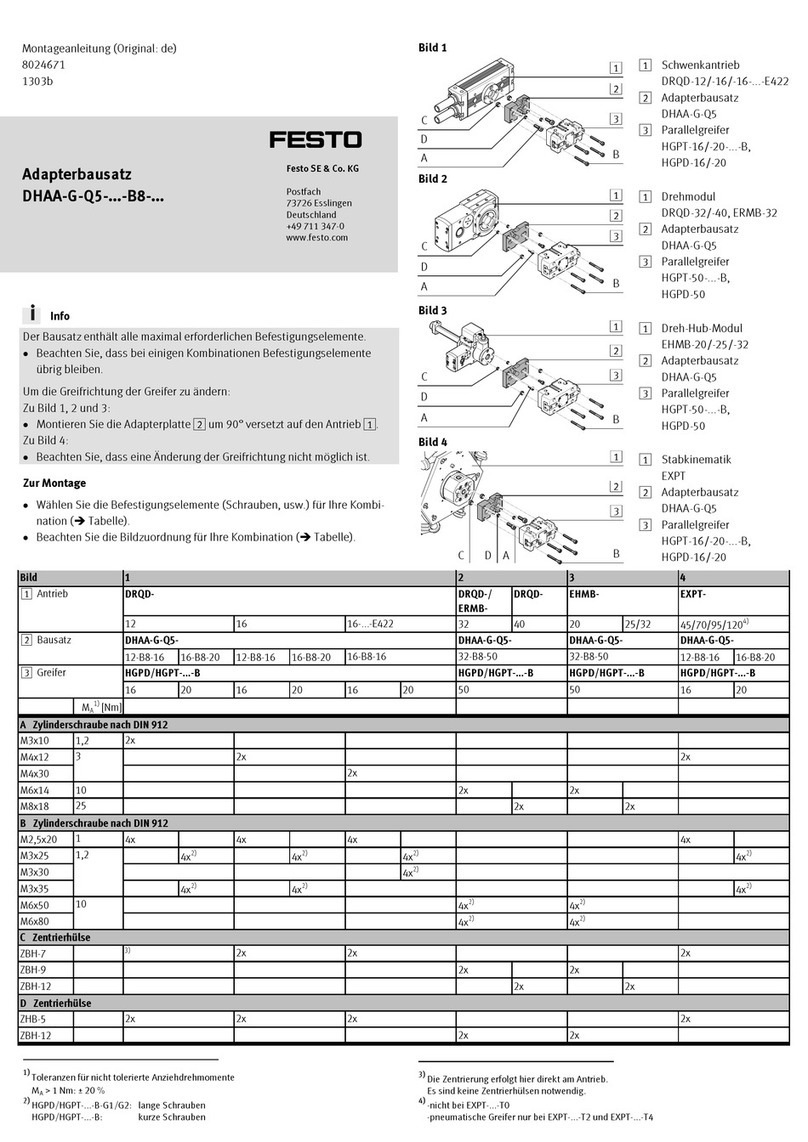 Festo DHAA-G-Q5 Series Assembly instructions