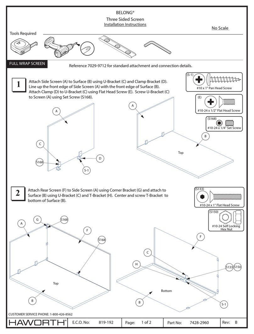 Haworth BELONG installation instructions