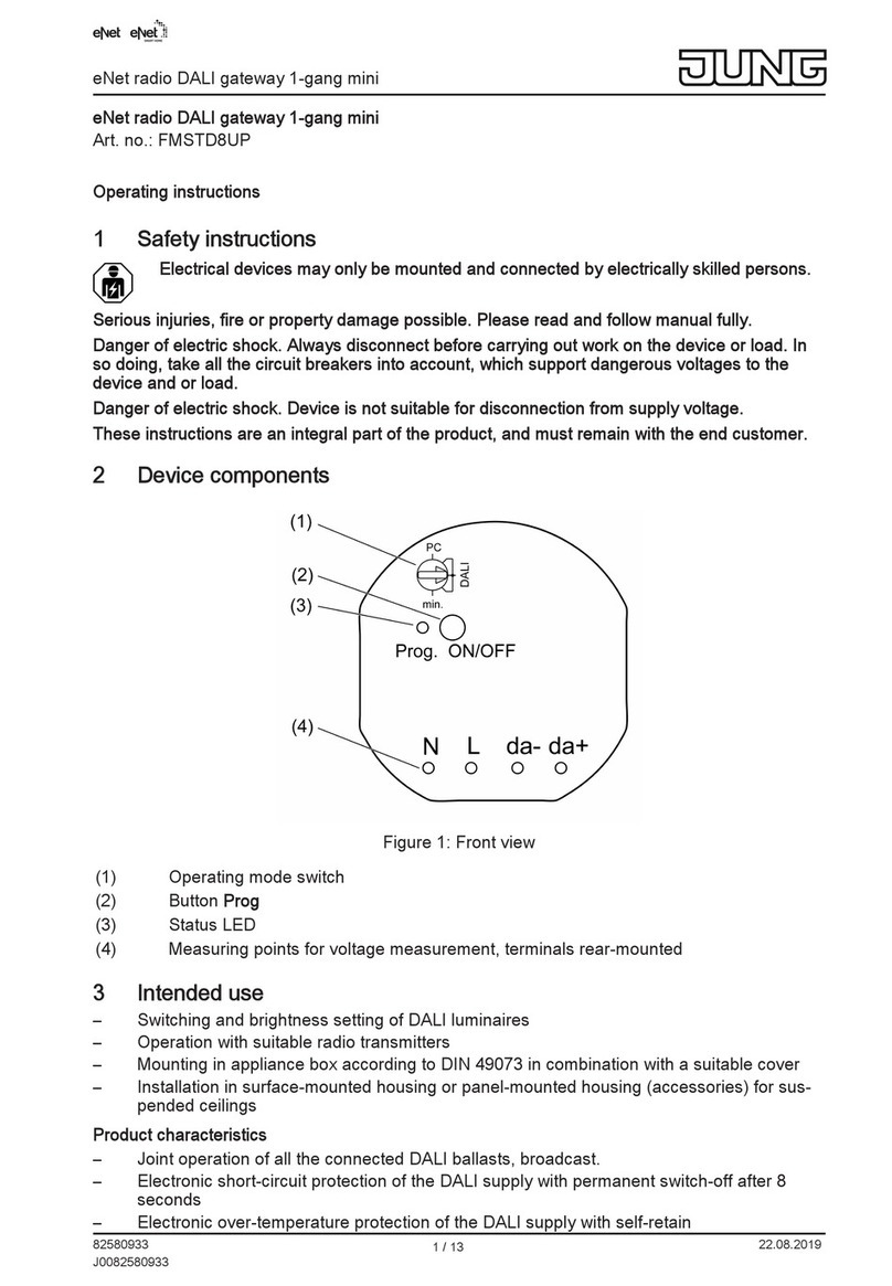Jung FMSTD8UP operating instructions