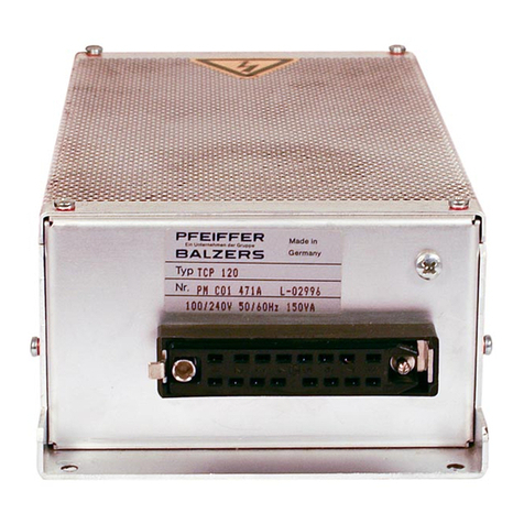 Pfeiffer Vacuum TCP 120 operating instructions