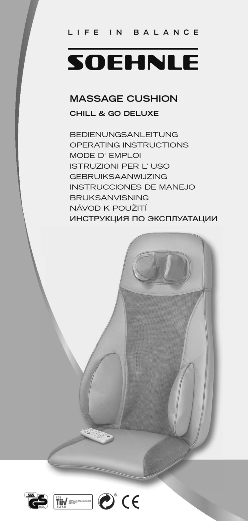 Soehnle CHILL & GO DELUXE User manual