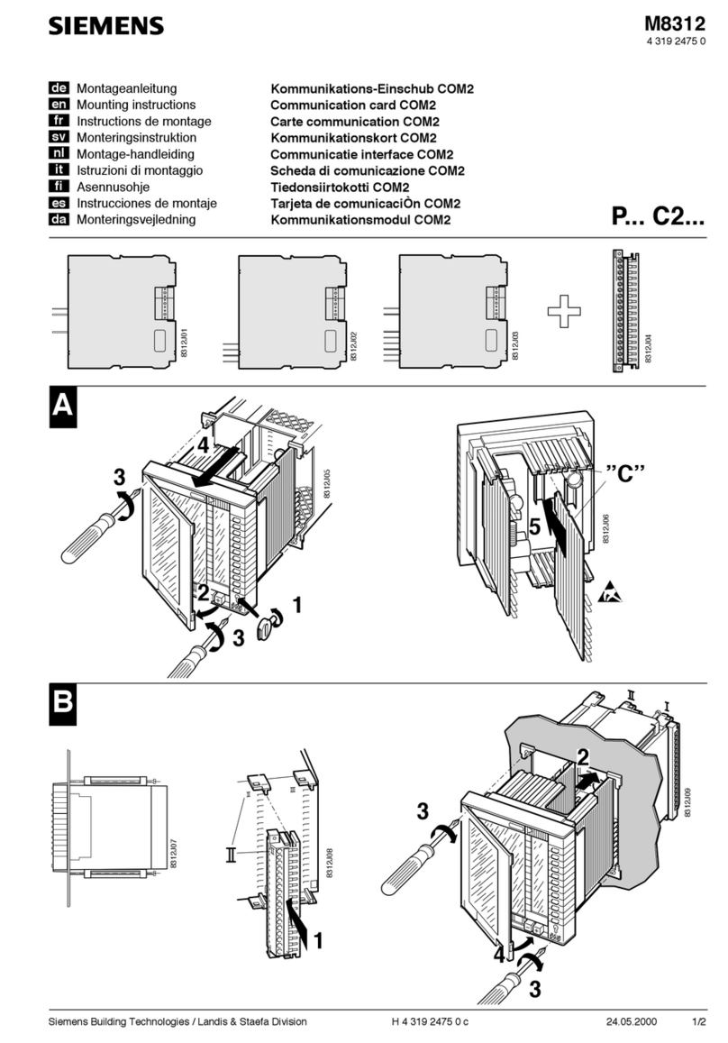 Siemens P Series User manual