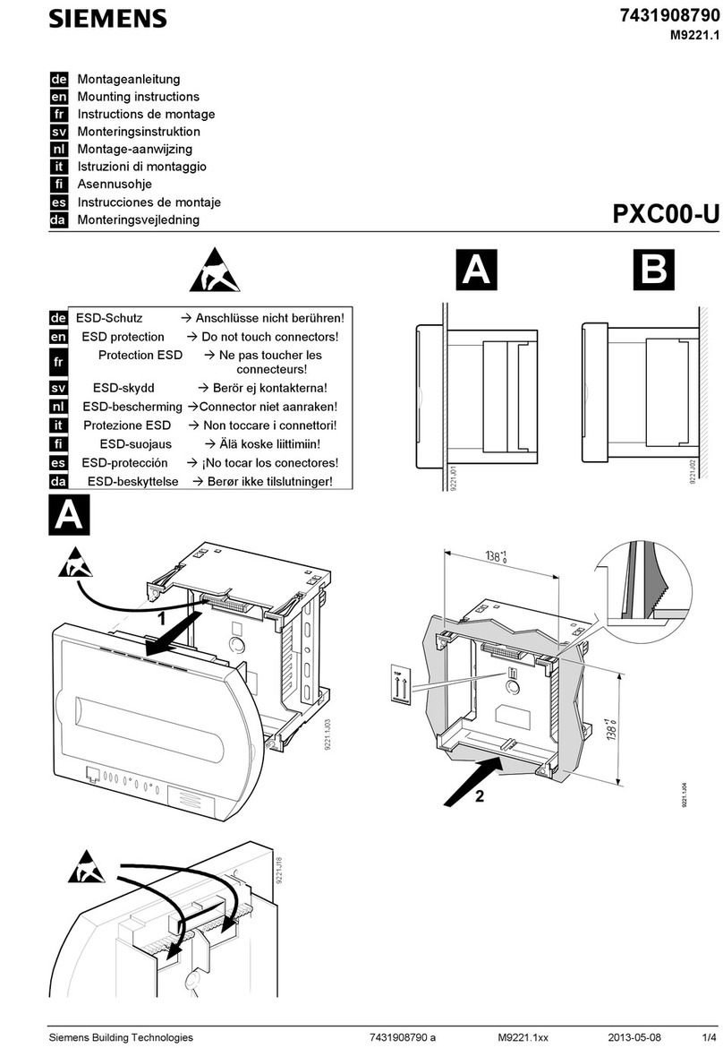 Siemens PXC00-U User manual