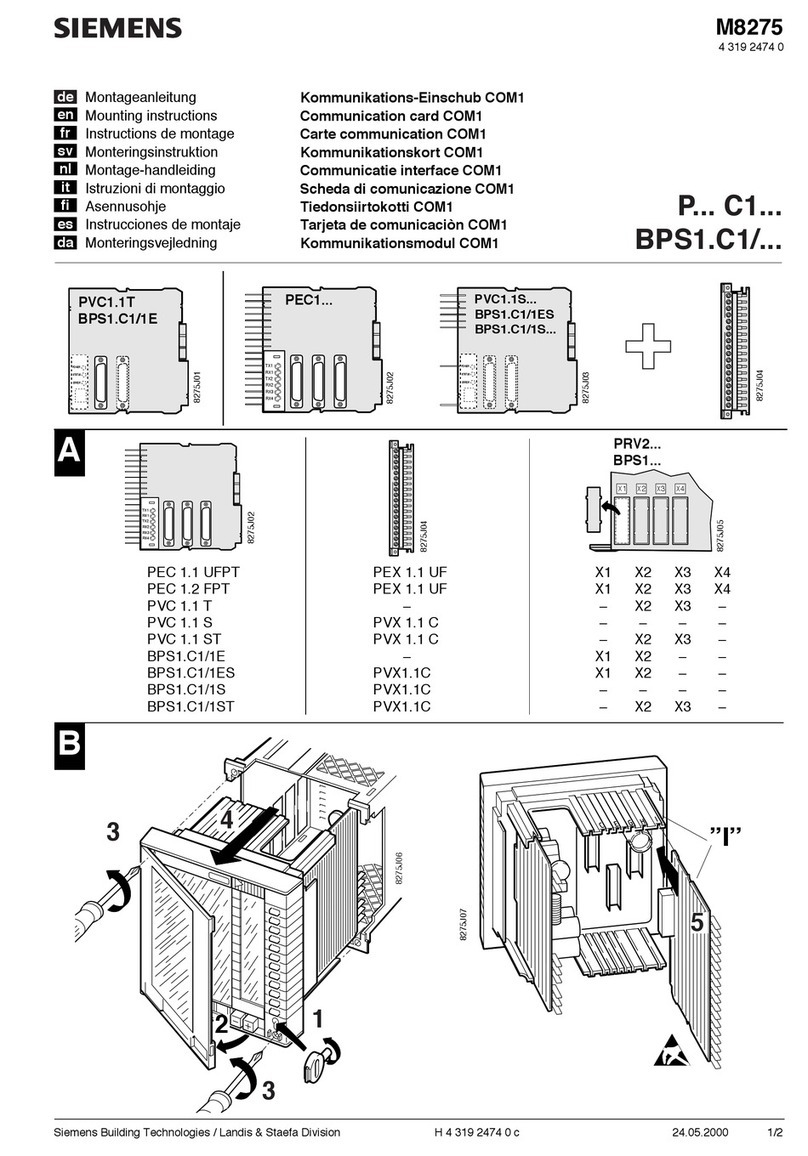 Siemens P Series User manual Siemens P Series User manual
