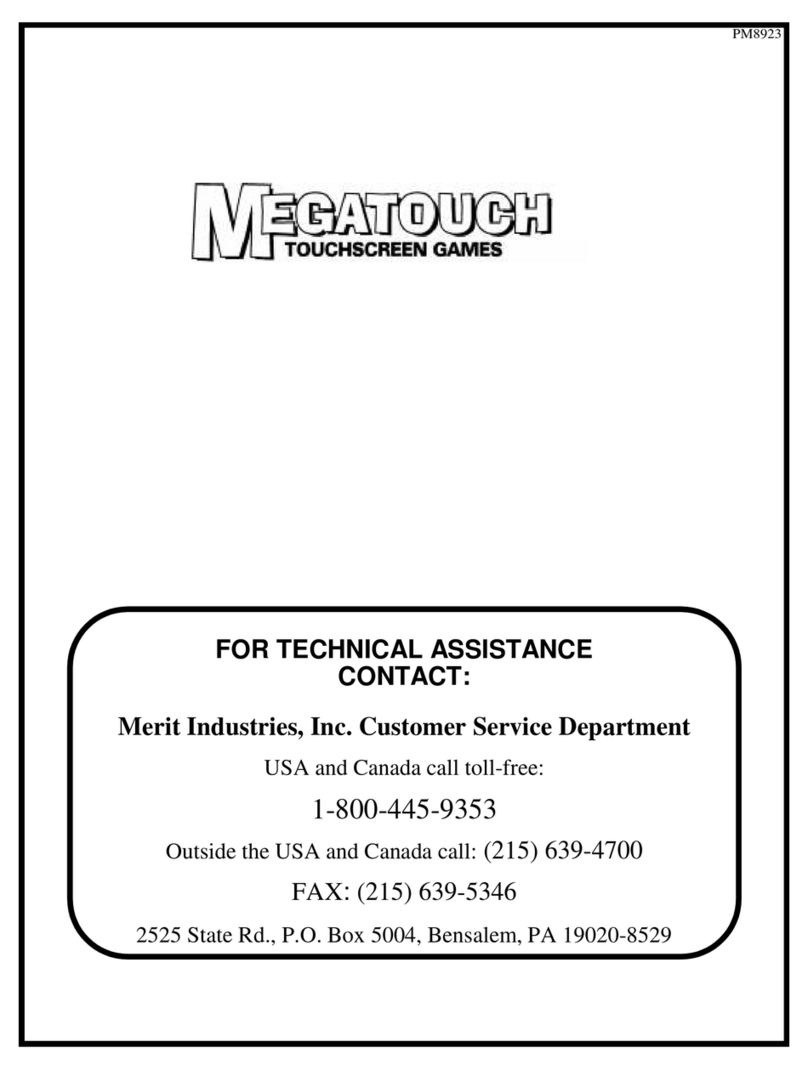 Merit Megatouch Operation manual