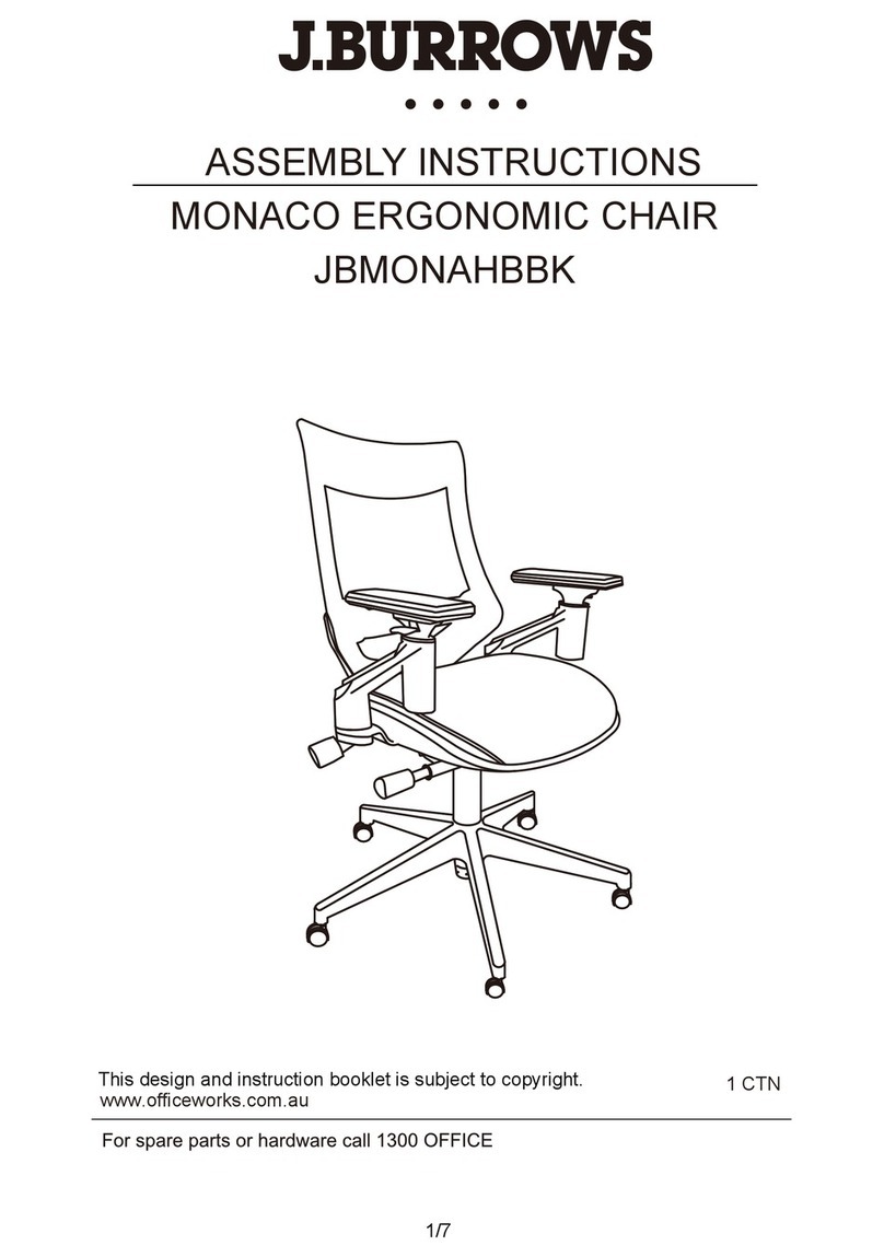 J.Burrows MONACO JBMONAHBBK User manual