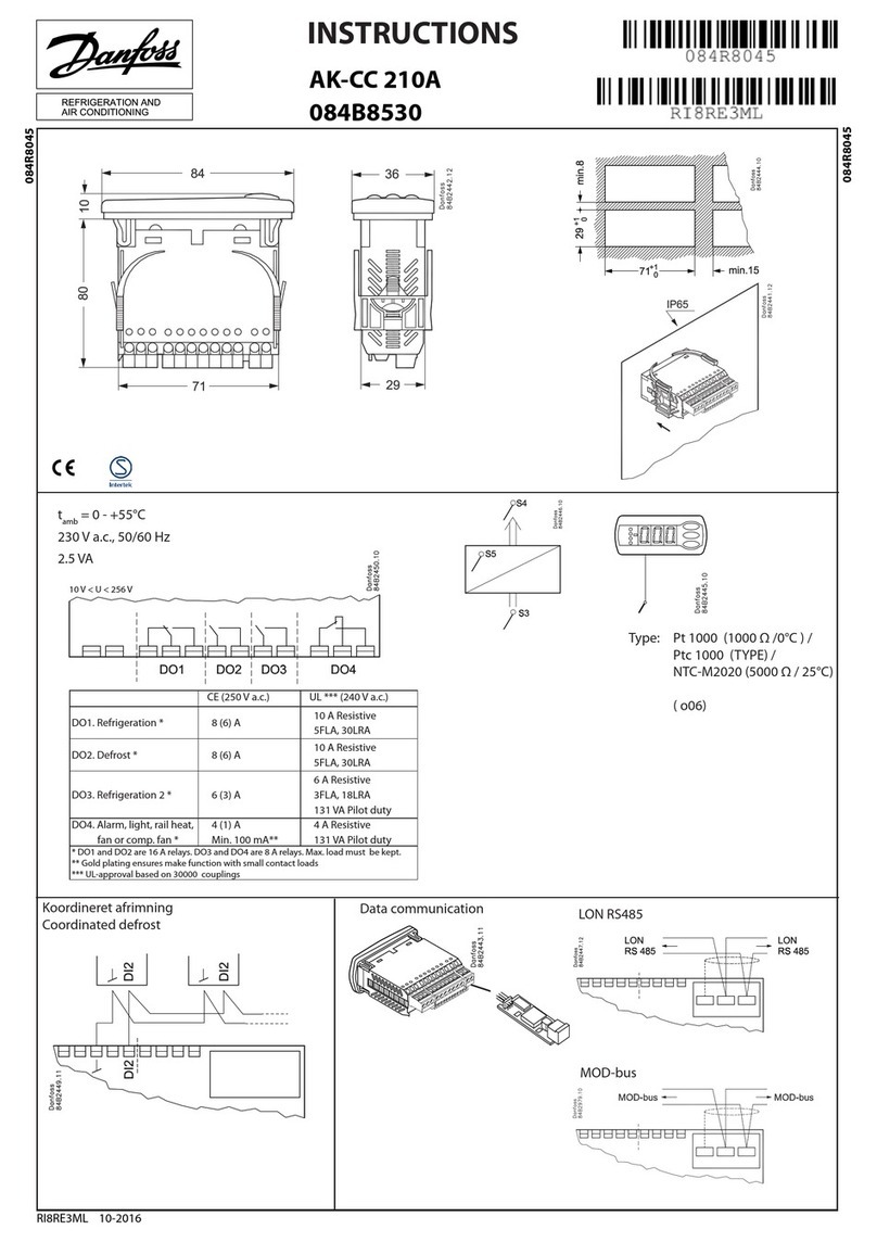 Danfoss AK-CC 210A User manual Danfoss AK-CC 210A User manual