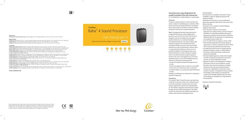 Cochlear Baha 4 User manual