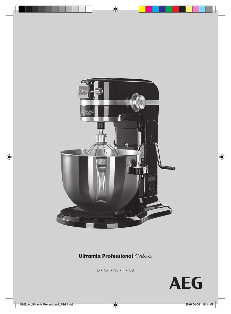 AEG Ultramix Professional KM6 Series User manual AEG Ultramix Professional KM6 Series User manual