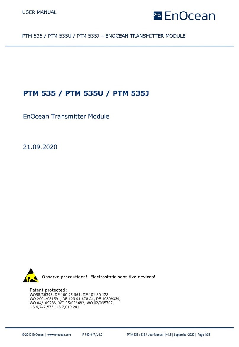 EnOcean PTM 535 user manual