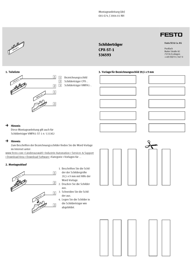 Festo CPX-ST-1 Assembly instructions