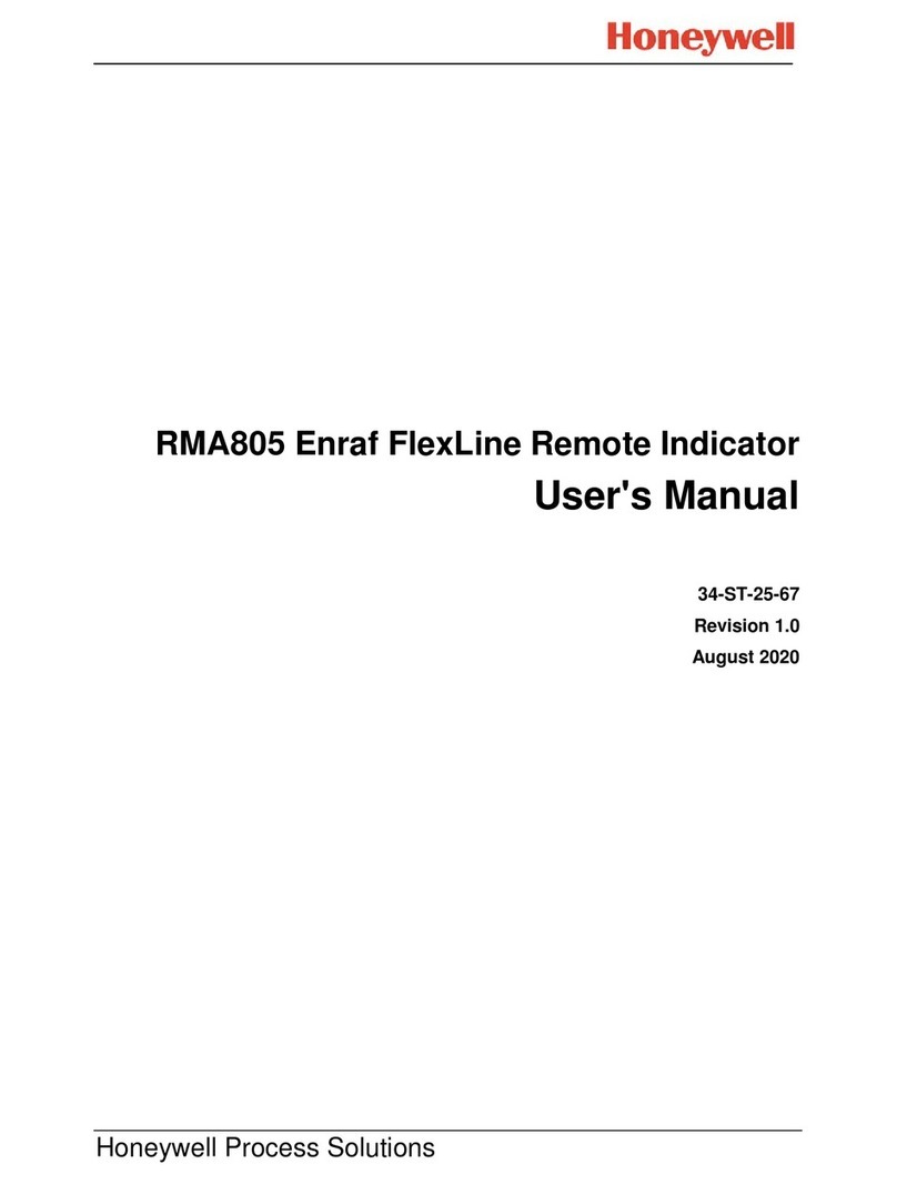 Honeywell Enraf FlexLine RMA805 User manual