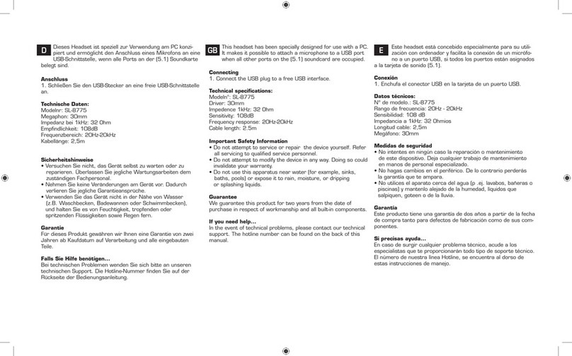 Speed Link SL-8775 User manual