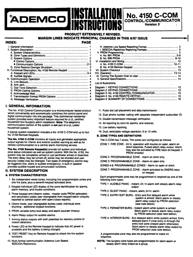 ADEMCO 4150 C-COM User manual