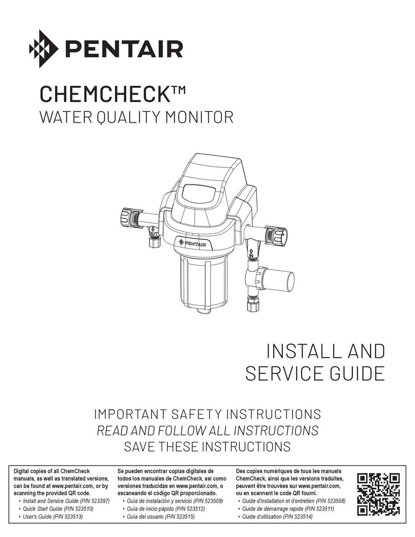 Pentair ChemCheck Installation and service guide