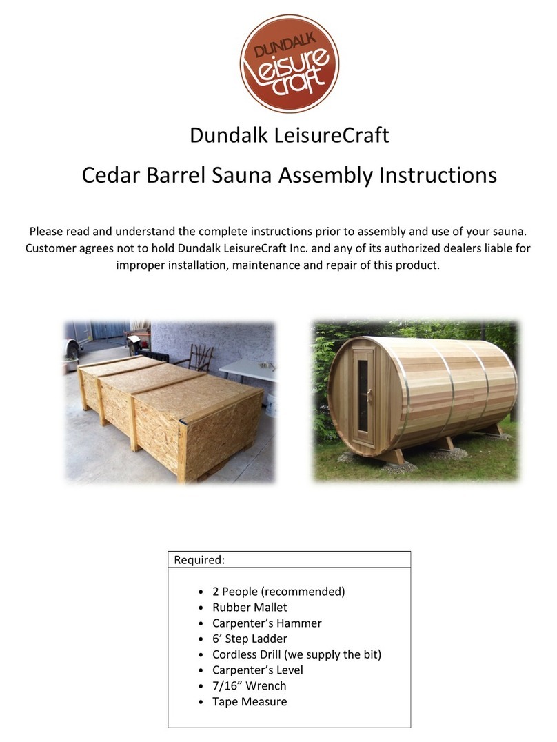 Dundalk LeisureCraft Cedar Barrel Assembly instructions