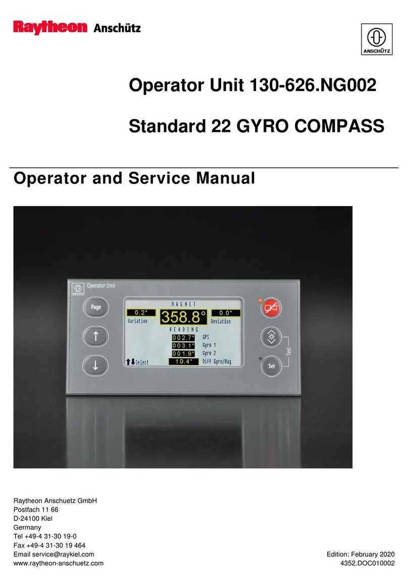 Raytheon Anschütz Standard 22 GYRO COMPASS Operator's and service manual
