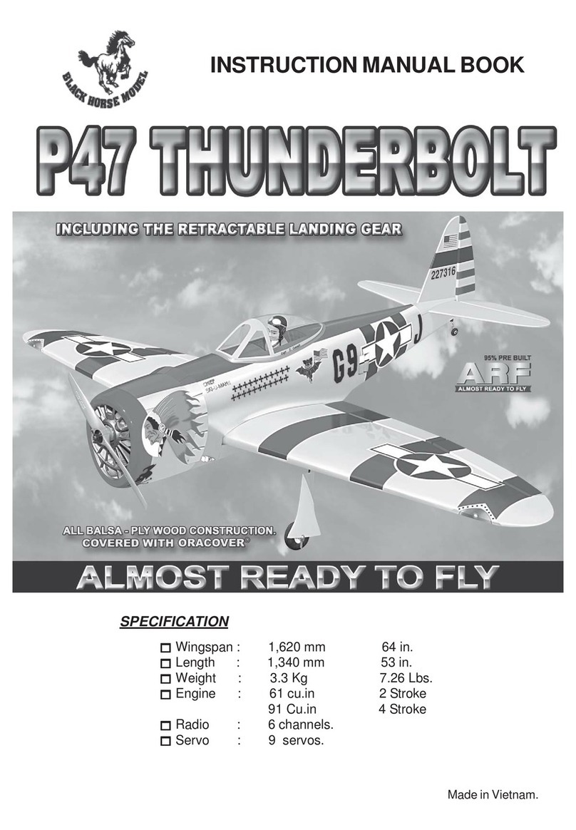 Black Horse Model P47 Thunderbolt Instruction manual book Black Horse Model P47 Thunderbolt Instruction manual book
