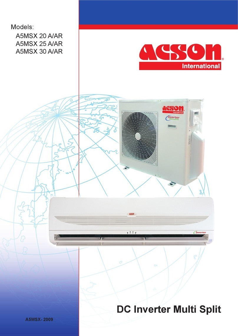 Acson international A5MSX 20 A User manual Acson international A5MSX 20 A User manual