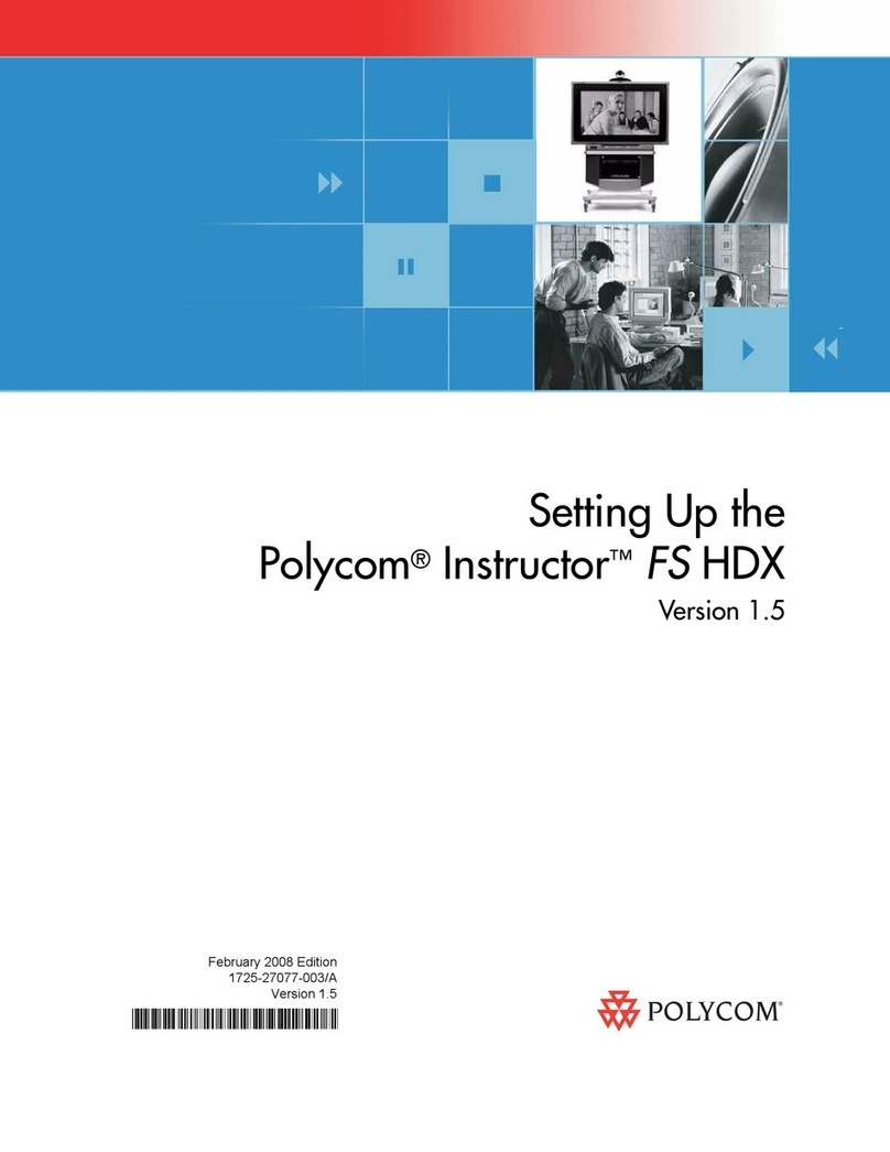 Polycom Instructor FS HDX Setting up Polycom Instructor FS HDX Setting up