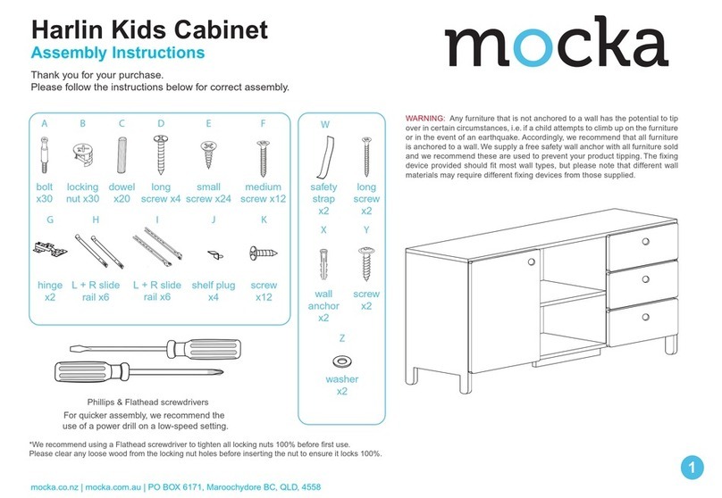 Mocka Harlin Kids Cabinet User manual Mocka Harlin Kids Cabinet User manual
