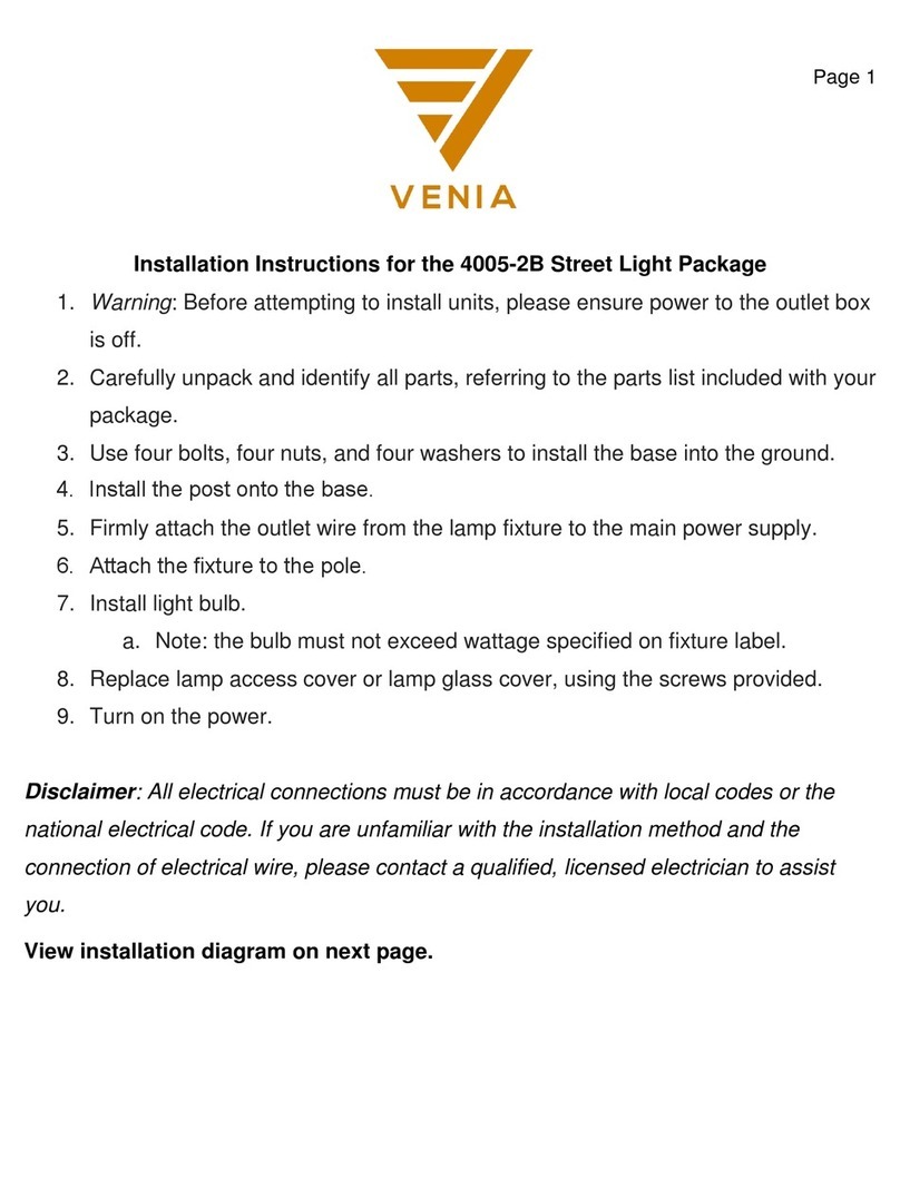 Venia 4005-2B installation instructions