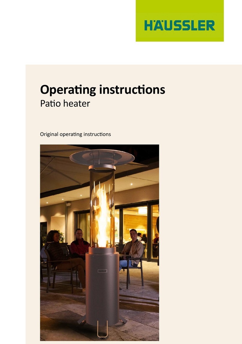 HAUSSLER Patio heater operating instructions HAUSSLER Patio heater operating instructions